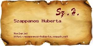 Szappanos Huberta névjegykártya